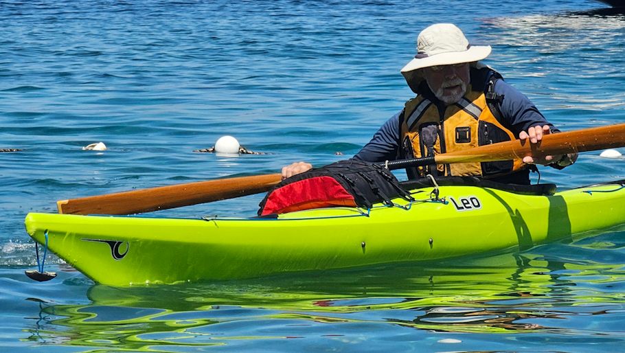 Man kayaking